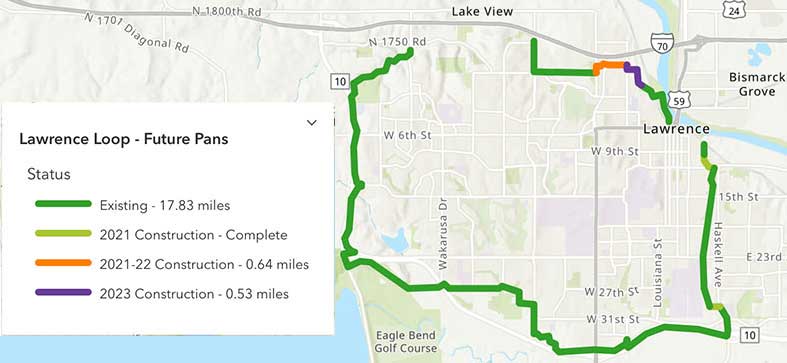 Lawrence Loop Future Routes Map