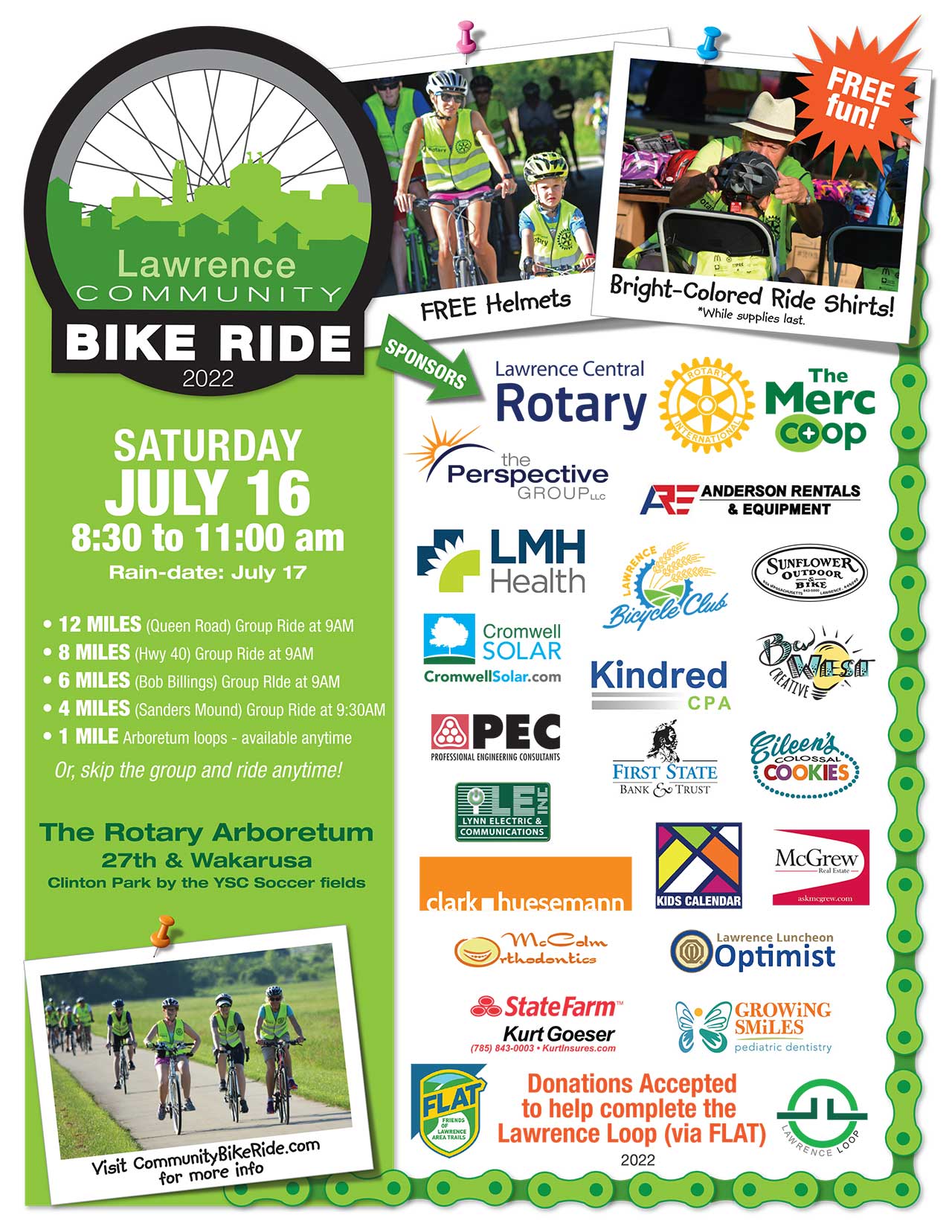 2022 Community Bike Ride flyer