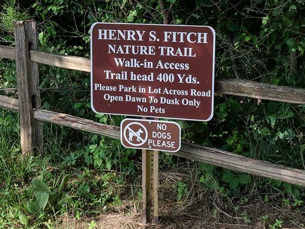 Henry H. Finch Nature Trail sign
