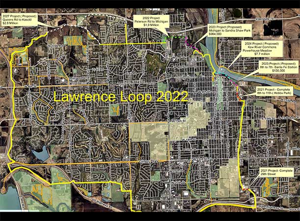 Lawrence Loop Project Plan Map 2022