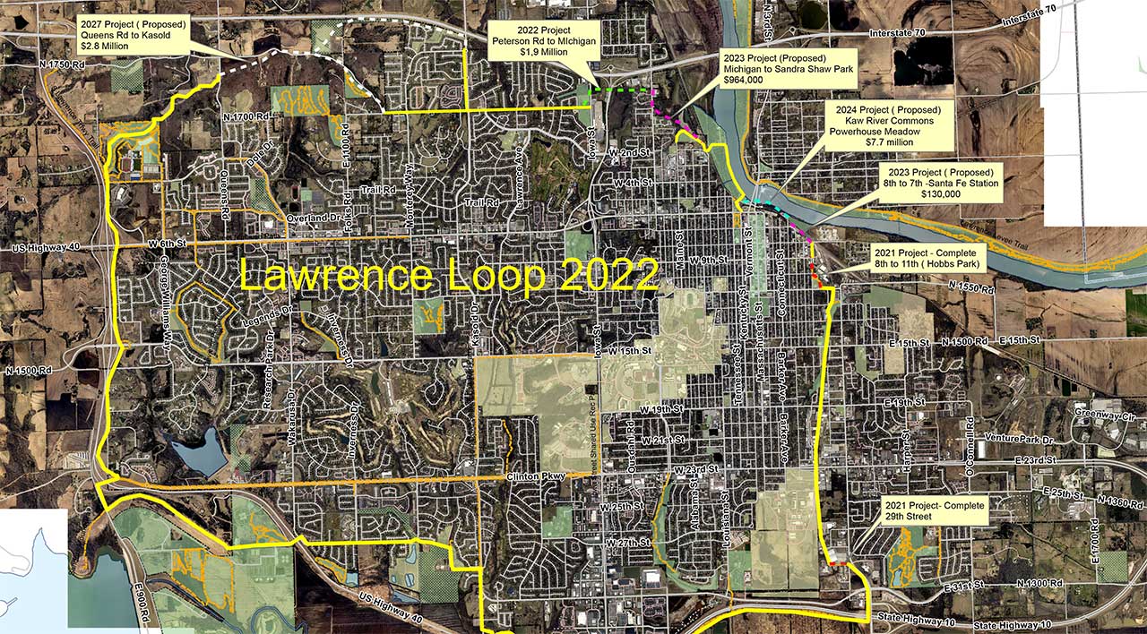 Lawrence Loop Project Plan Map 2022