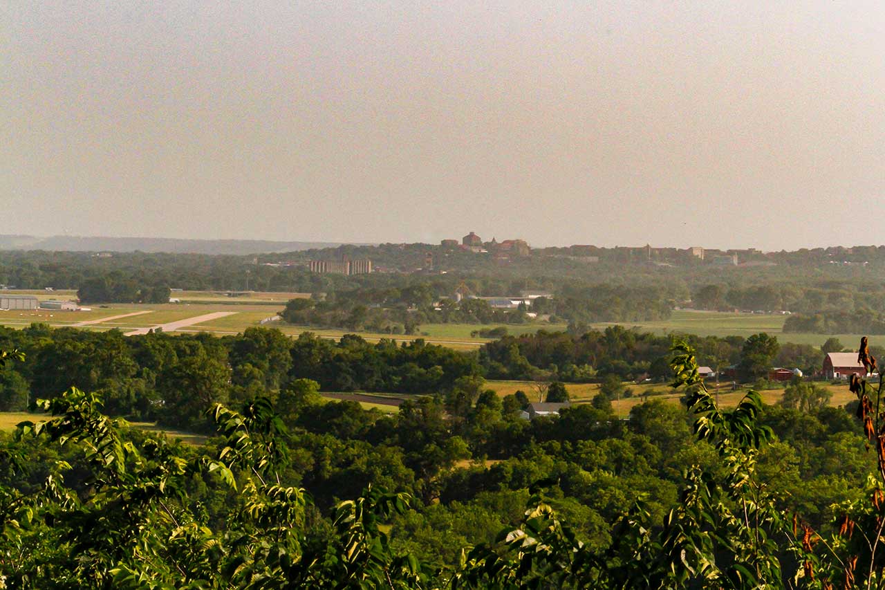 View of Lawrence from the Kaw Valley Overlook