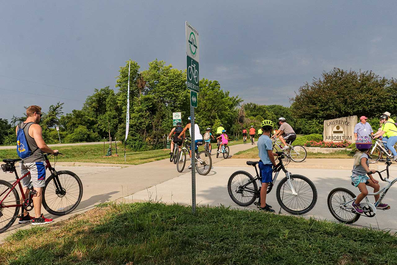 The bike ride beginning
