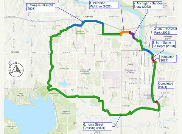 Map of the Lawrence Loop