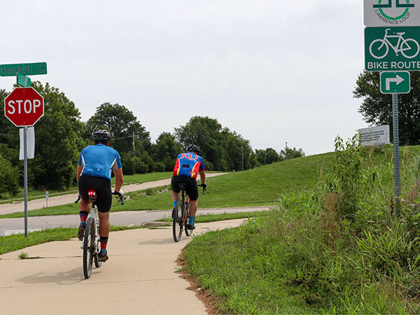 Bike riders of the Lawrence Loop, Segment 3