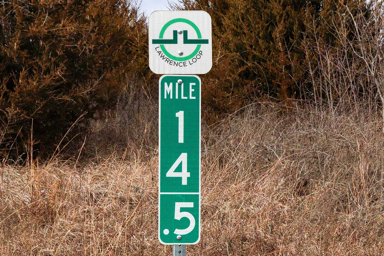 Mile marker 14.5 is along this section