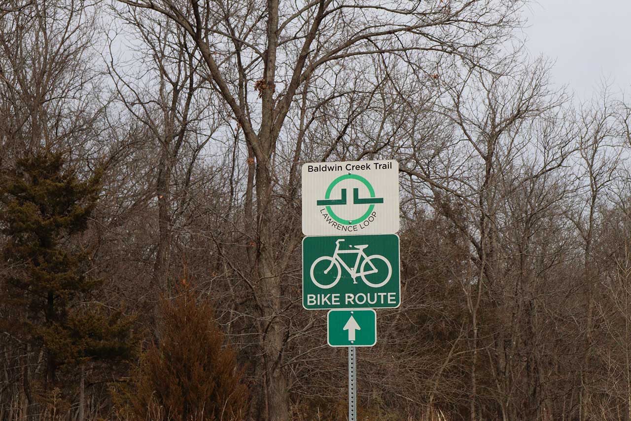 The Baldwin Creek trail sign