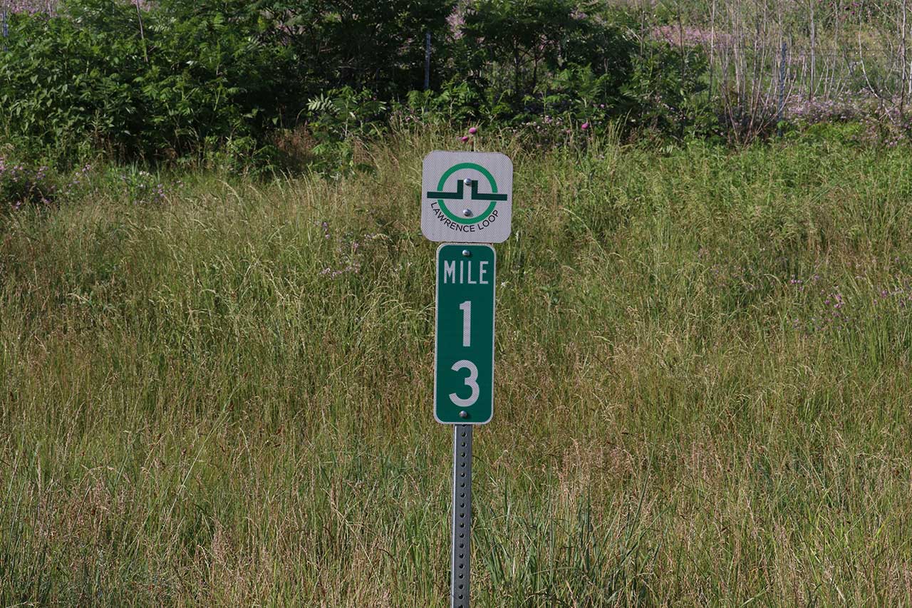 Mile marker 13 is found along this segment