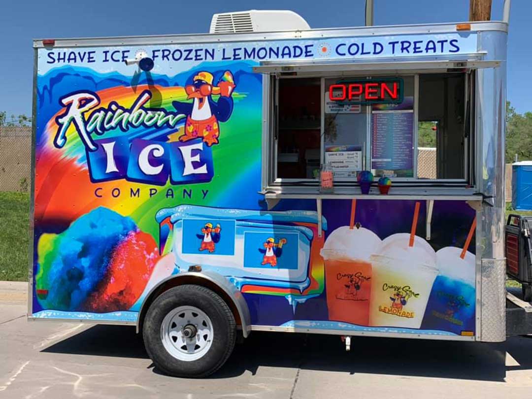 Rainbow Ice food truck