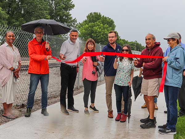 Lawrence loop ribbon cutting