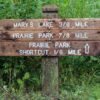 Mary's Lake Trail sign