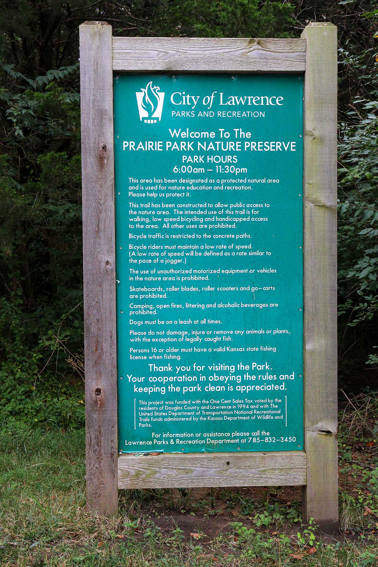 Prairie Park signage