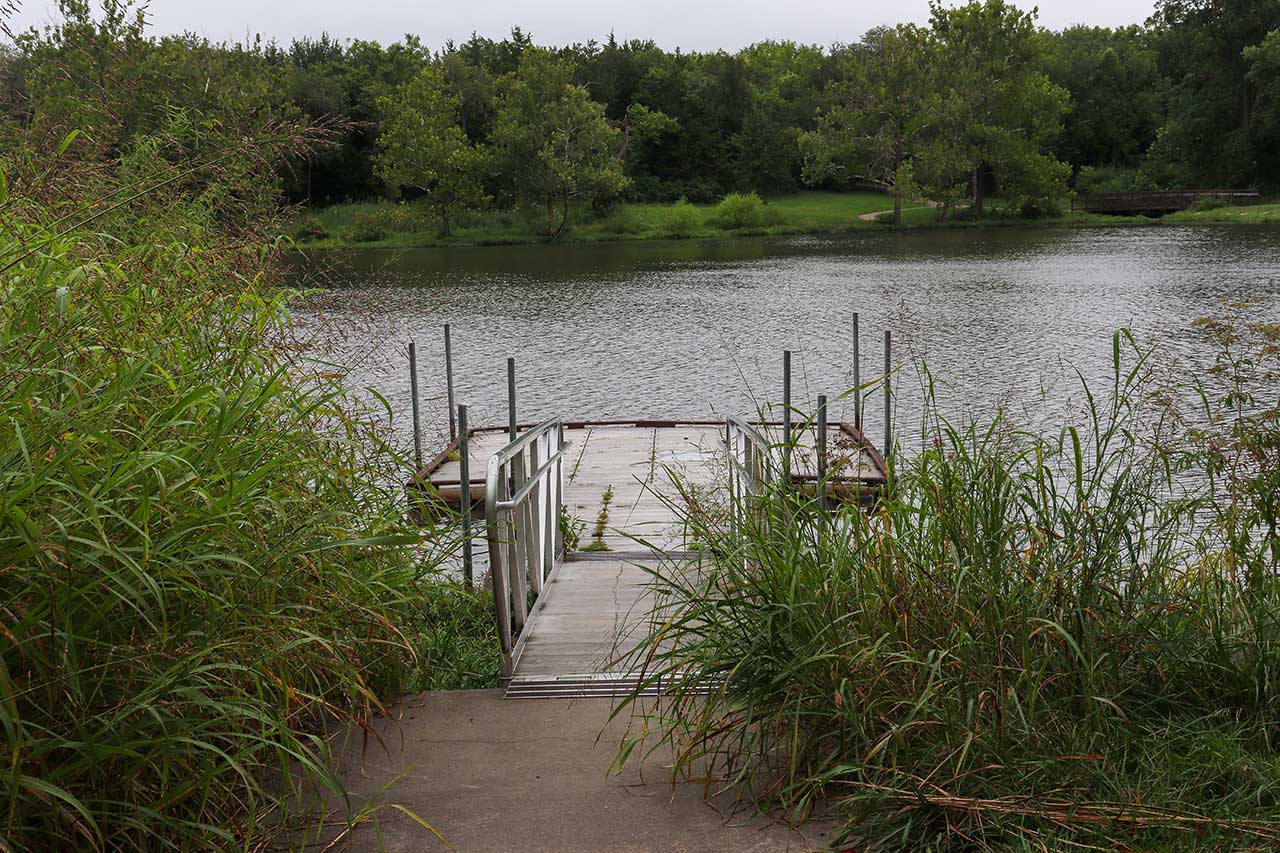 The fishing dock at Mary's Lake