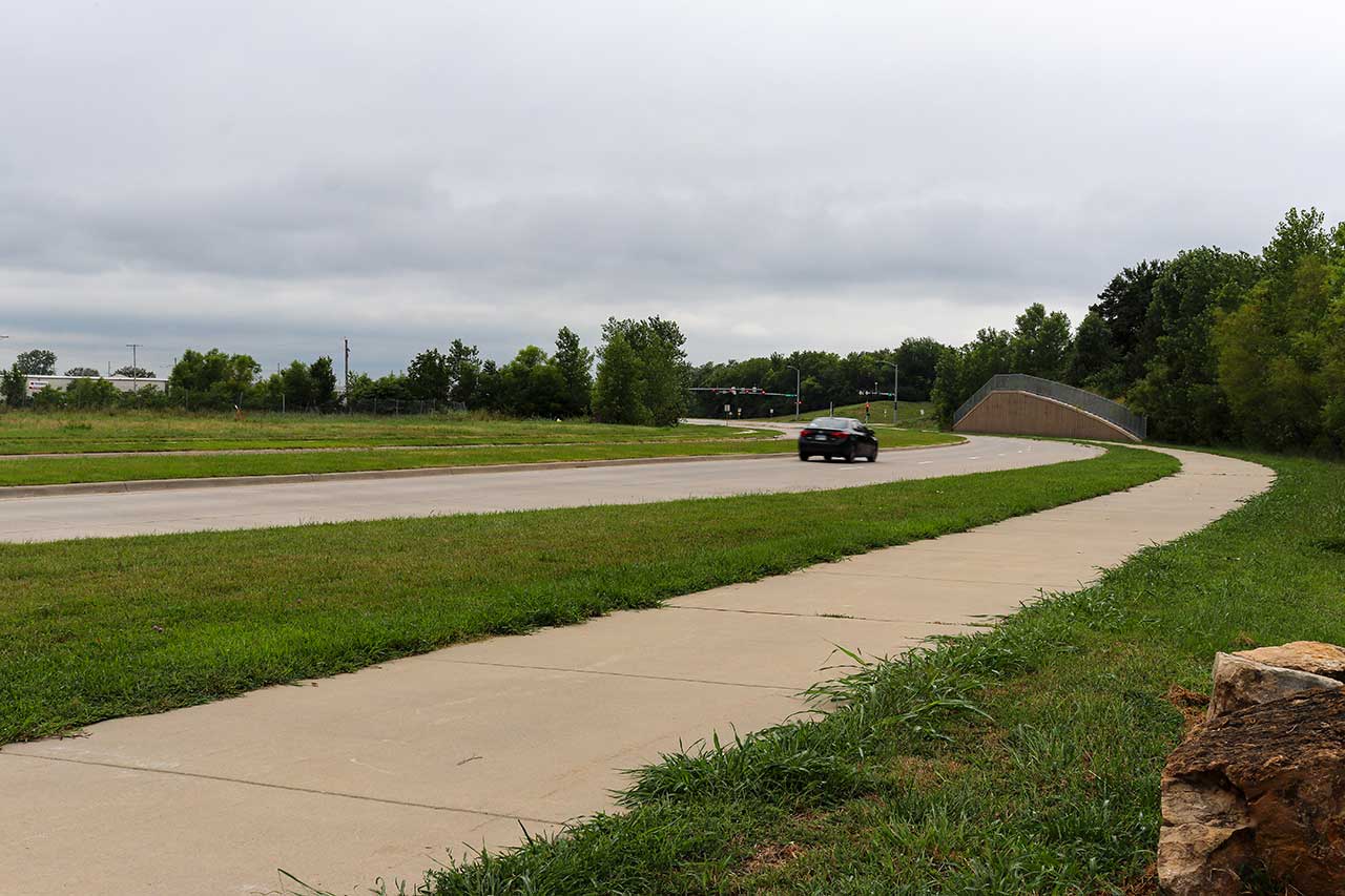 An 8 foot sidewalk connects the Mary's Lake Trails with the Lawrence Loop, Segment 3