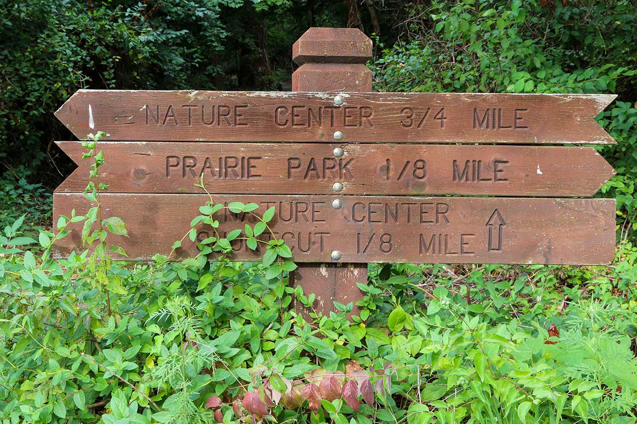 Signage along the trail