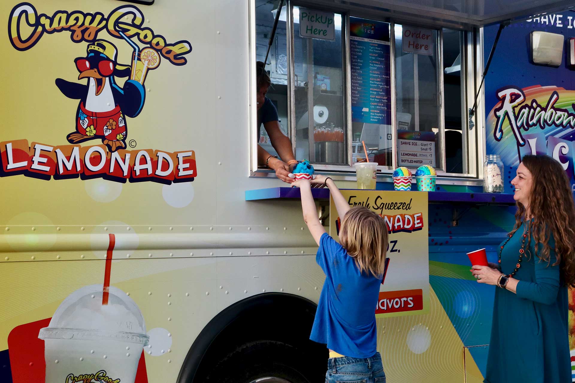 The Rainbow Ice food truck