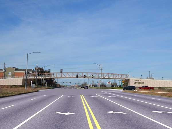 A rendering of the new bridge over Iowa