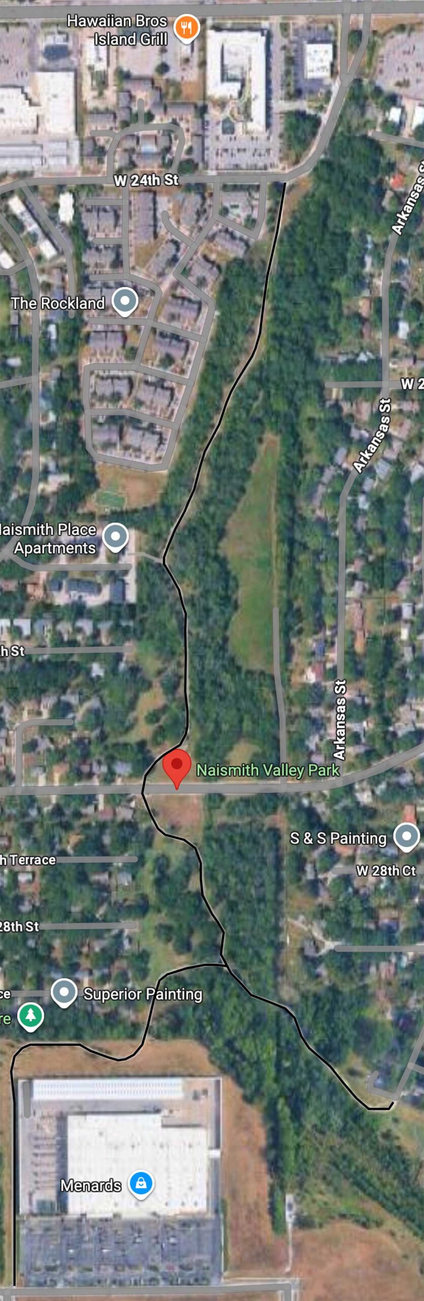 Naismith Trail Map
