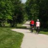 People riding bikes on the loop