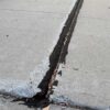 Uneven surface on the trail