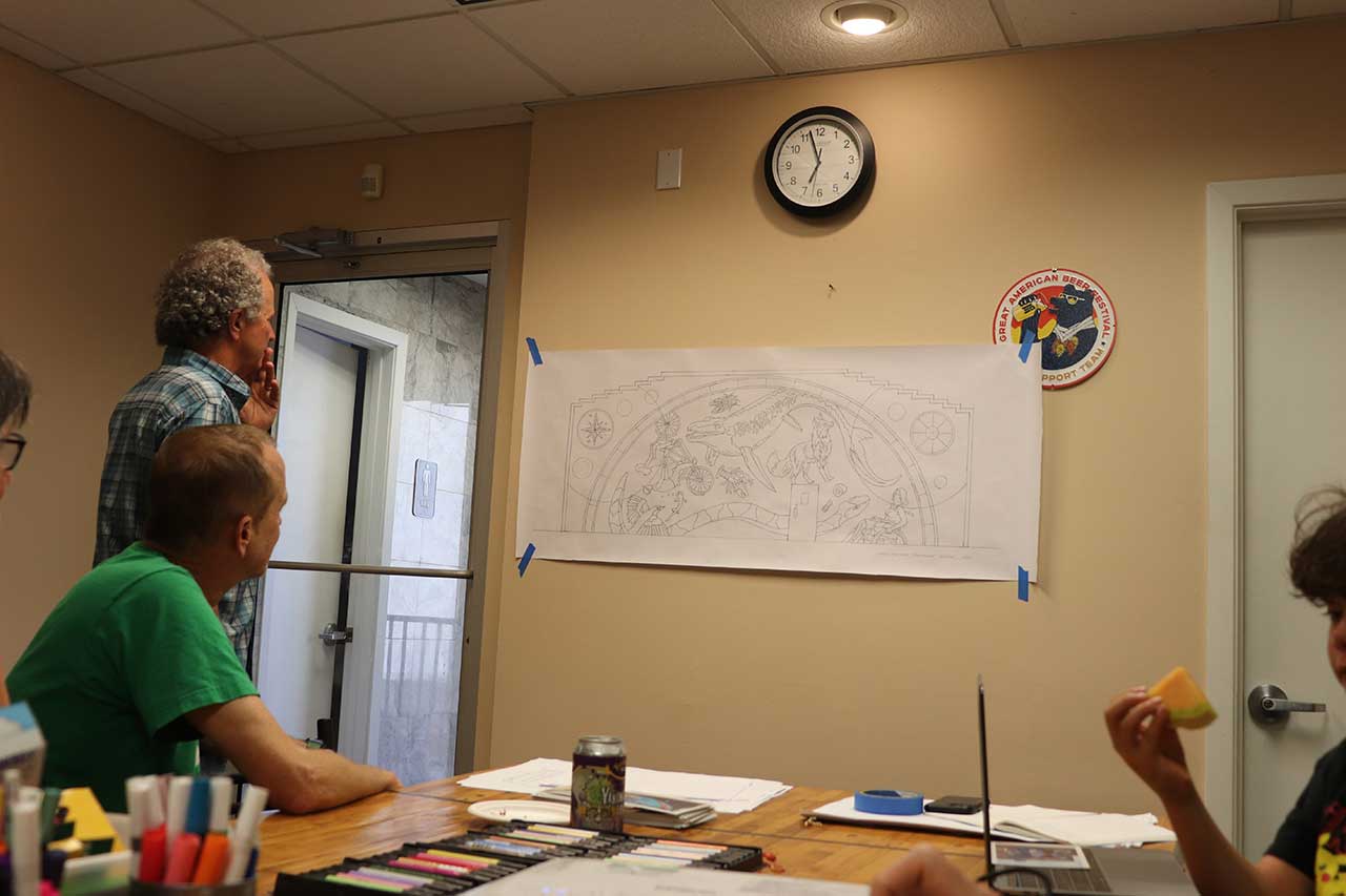 The design at a community design session