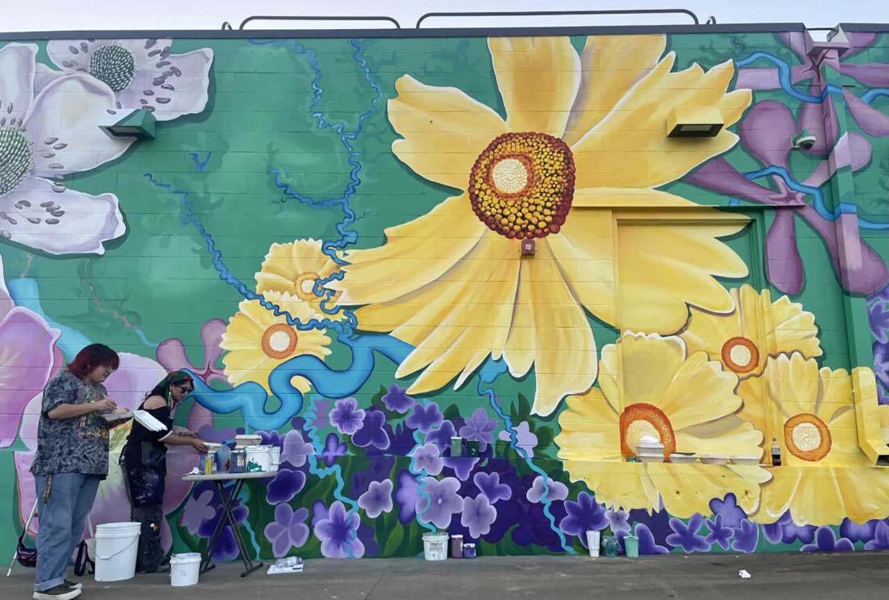 The mural at the Midco Prairie